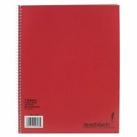 SYNNEX MARKETING SweetSheets 100 Percent Sugarcane Spiral Notebook, Letter Size, 12PK 898